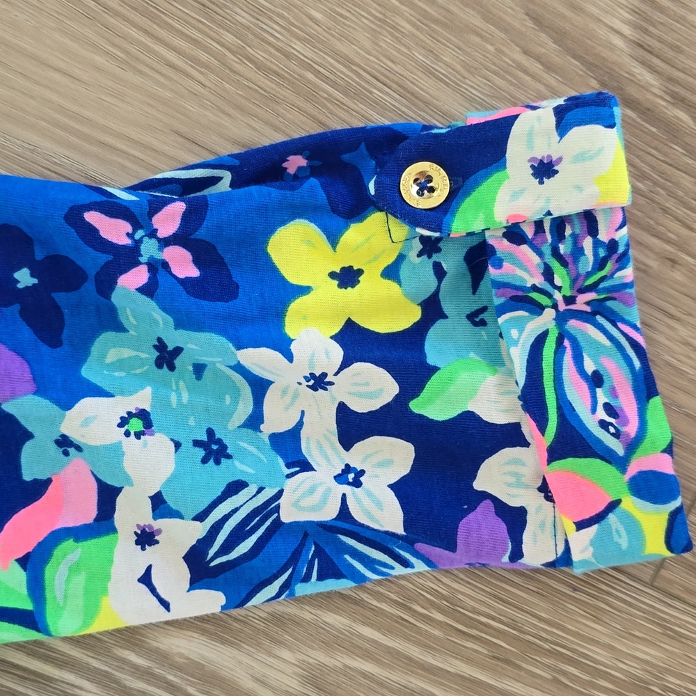 Lilly Pulitzer super cute dress in Borealis Blue 💙💛🩵 - Picture 3 of 8